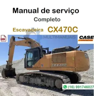 Manual De Serviço Case CX470C -Escavadeira