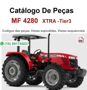 Catálogo de Peças Trator - MF 4280 Xtra / Tier3 - Massey Fergunson