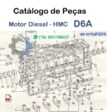 Catálogo de Peças Motor - HMC D6A - Hyundai