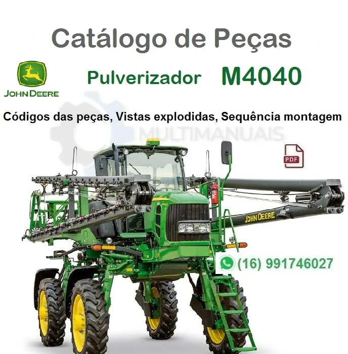 Catálogo de Peças John Deere - M4040 - Pulverizador