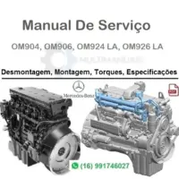 Manual de Serviço OM904, OM906, OM924 LA, OM926 LA - Mercedes Benz