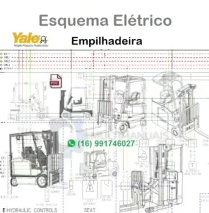 Esquema Elétrico Yale GDP20UX, GDP25UX, GDP30UX, GDP35UX (A7S1) - Empilhadeira
