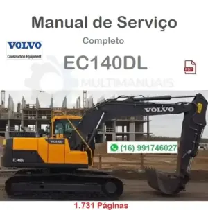 Manual De Serviço Volvo - EC140D L - Escavadeira