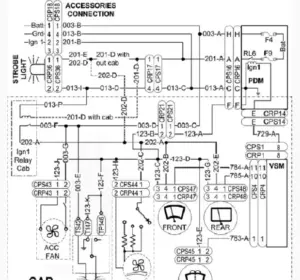 Alternative view of Esquema Elétrico Yale GDP20UX, GDP25UX, GDP30UX, GDP35UX (A7S1) - Empilhadeira