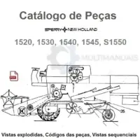 Catálogo de Peças New Holland - 1520, 1530, 1540, 1545, S1550 - Colheitadeira