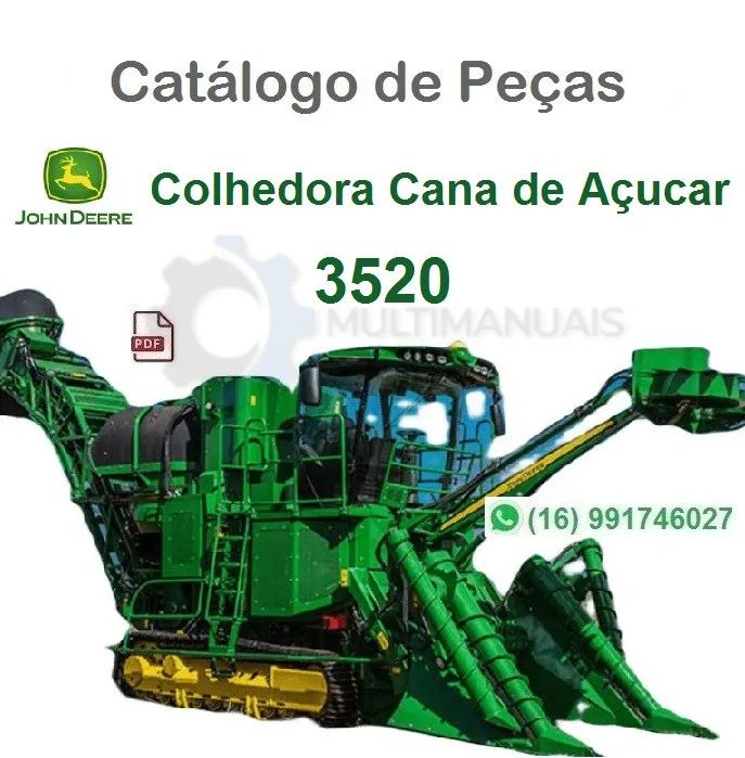 Catálogo de Peças John Deere 3520 - Colhedora Cana de Açucar