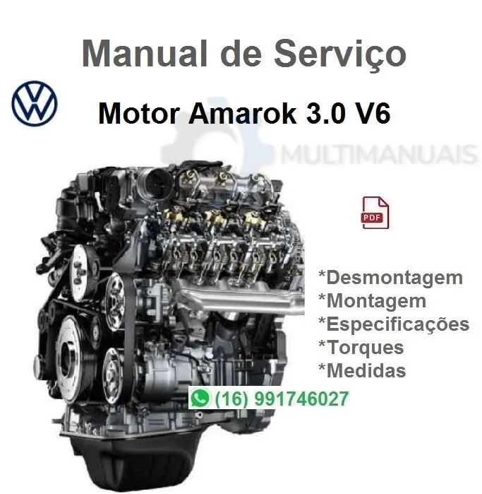 Manual de Serviço Motor VW Amarok 3.0 V6