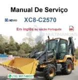 Manual de Serviço XCMG XC8-C2570 em PDF, arquivo digital para retroescavadeira