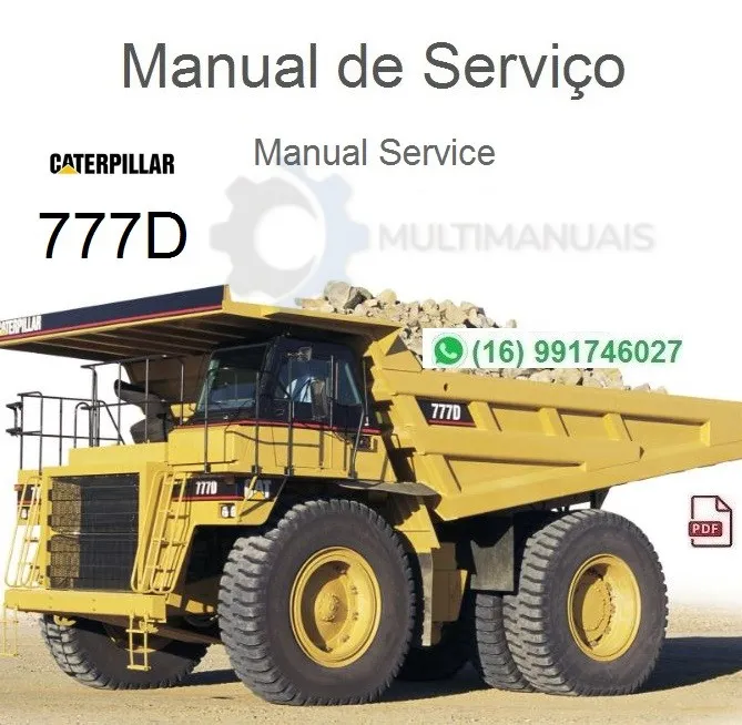 Manual de Serviço Caterpillar 777D - Truck