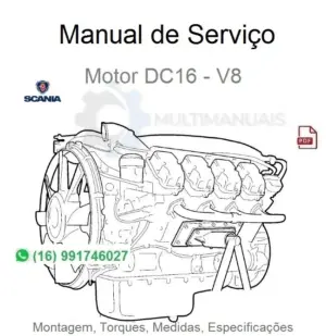 Manual de Serviço Motor Scania DC16 - V8