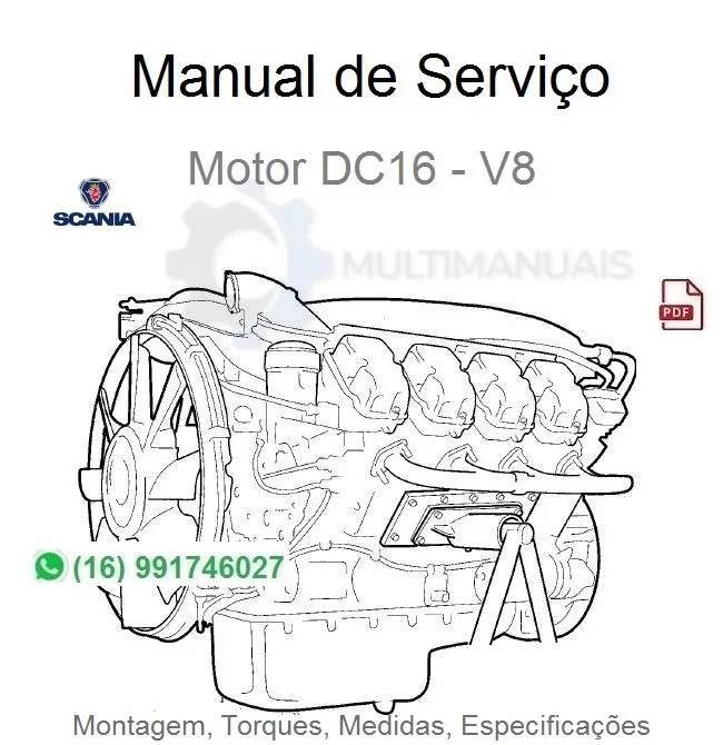 Manual de Serviço Motor Scania DC16 - V8