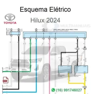 Esquema Elétrico Toyota Hilux 2024