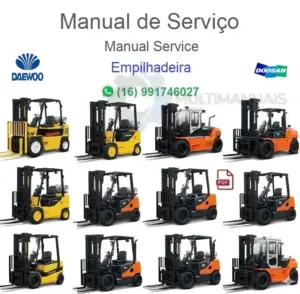 Manual de Serviço Daewoo Doosan GC55C-9 em PDF, imagem ilustrativa de empilhadeira