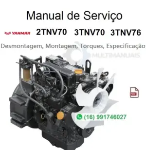 Manual de Serviço Motor Yanmar 2TNV70, 3TNV70, 3TNV76