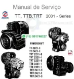 Capa ilustrativa do Manual de Serviço Allison TT, TTB e TRT 2001 Series em PDF