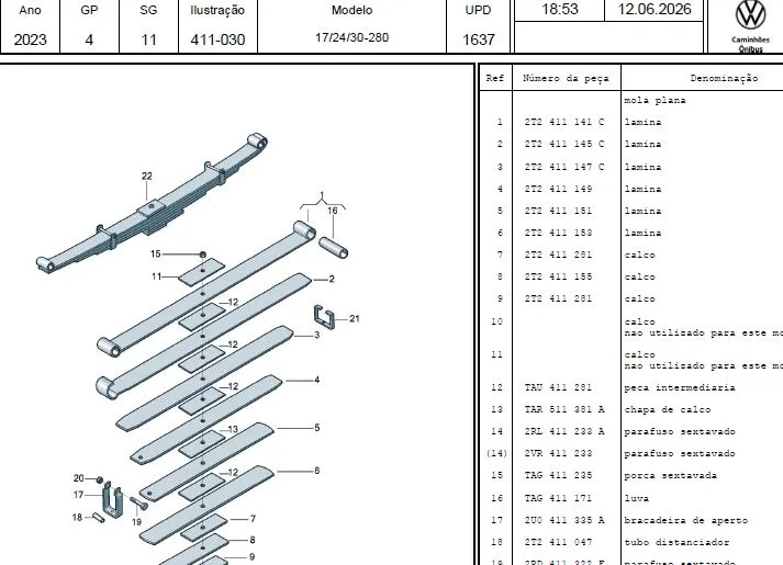 Catálogo de Peças VW Constellation 17-280, 24-280, 30-280 (2023) - Imagem 2