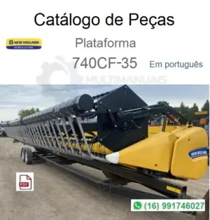 Catálogo de peças New Holland 740CF-35 em PDF, 347 páginas, idioma português