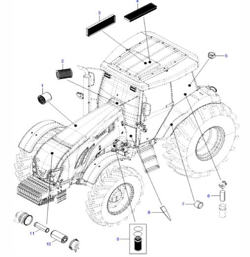 Catálogo de Peças Valtra BM135 (2024-2026) Trator - Imagem 2