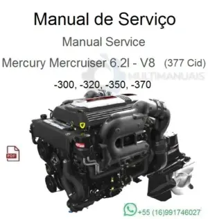 Manual de Serviço Mercruiser - 6.2_V8  (377 CID) Motor