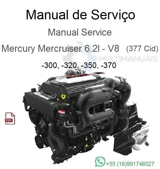 Manual de Serviço Mercruiser - 6.2_V8 (377 CID) Motor
