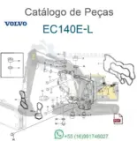 Catálogo de peças Volvo EC140E-L em PDF com diagramas e vistas explodidas