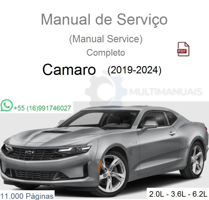 Manual De Serviço Chevrolet Camaro (2019-2024)