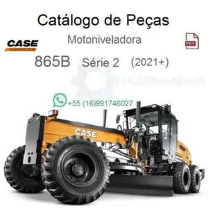 Catálogo de peças Case 865B Série 2 em PDF, 834 páginas com vistas explodidas