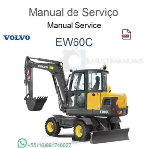 Manual de Serviço Volvo EW60C - Escavadeira