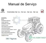 Manual de Serviço New Holland Tm110, Tm120, Tm130, Tm140 - Em Português