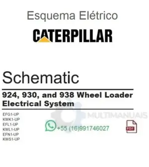 Esquema Elétrico Caterpillar 924, 930, 938 - Carregadeira