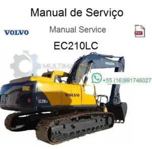 Manual de Serviço Escavadeira Volvo EC210LC