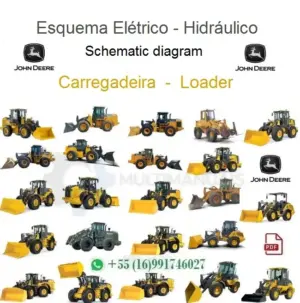Esquema Elétrico e Hidráulico John Deere 944X 4WD - Carregadeira