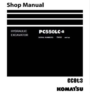 Manual de Serviço Komatsu PC150LC-8 / Escavadeira