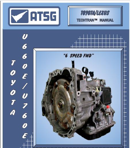 Capa do manual Toyota/Lexus U660E e U760E 6-speed FWD em PDF